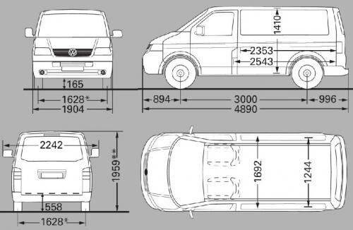 Transporter T5 dimensions